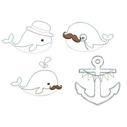 Stickserie - Mr. Gentleman Doodle